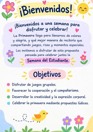 Primavera Y Dia Del Estudiante