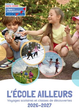 Brochure classes découvertes 2026-2027