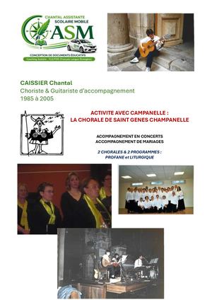 Guitariste Accompagnement Chorale 1985 A 2008