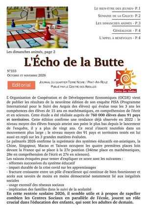 Echo de la Butte Oct/Nov