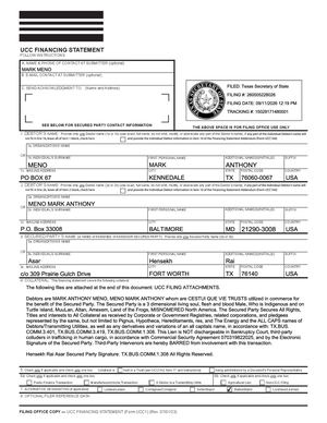 UCC-1 Financing Statement 260005228026