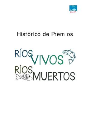 Historico Premios Rios Vivos Rios Muertos