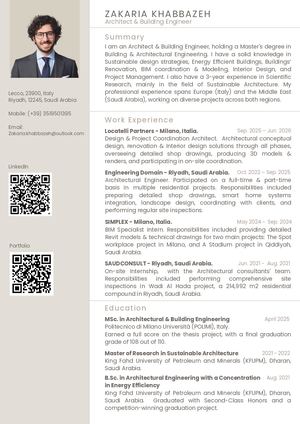 Zakaria Khabbazeh Cv 2026
