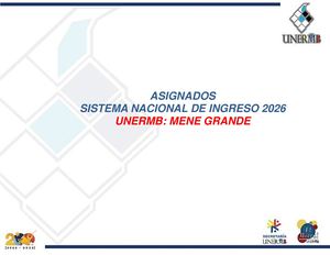 Asignados OPSU Mene Grande