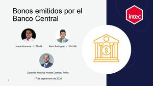 Bonos emitidos por el Banco Central