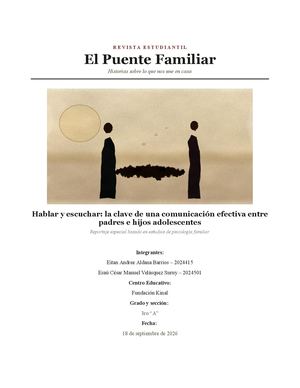 Comunicacion Padres - Adolescentes