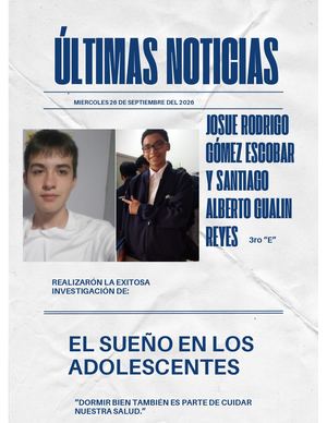 El sueño en los Adolecentes