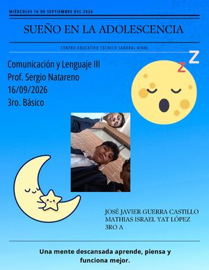 Periódico del sueño en la adolescencia