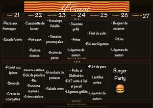 Menu Du 21 Au 27