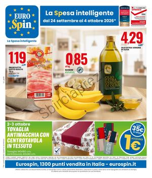 Volantino Eurospin Dal 24 Settembre Al 04 Ottobre 2026