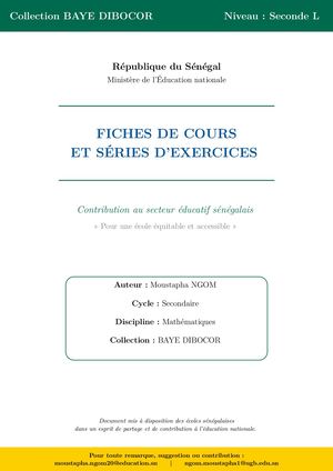 Collection Baye Dibocor Seconde L