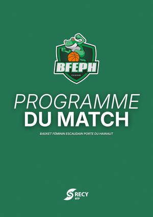 Progamme De Match