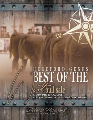 Alberta Hereford Showcase Best of the West Bull Sale