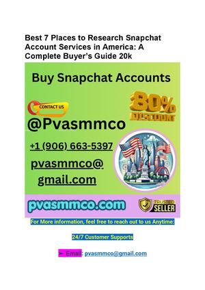 Best 7 Snapchat Account Platforms in the USA: Comparing Account Types and Security Factors