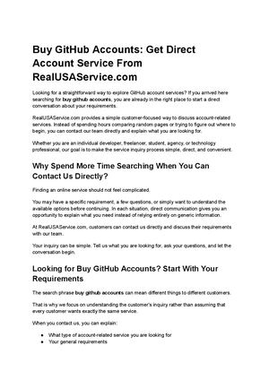 Buy Git Hub Accounts Get Direct Account Service From Real Usaservice