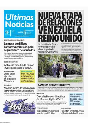 2026 09 19 Diario Ultimas Noticias Ve