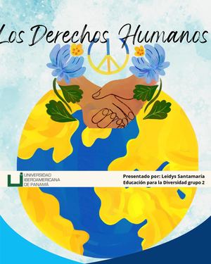Post De Instagram Día De Los Derechos Humanos Ilustrado Amarillo Y Celeste