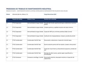 Programa Mantenimiento Industrial Chillers (1)