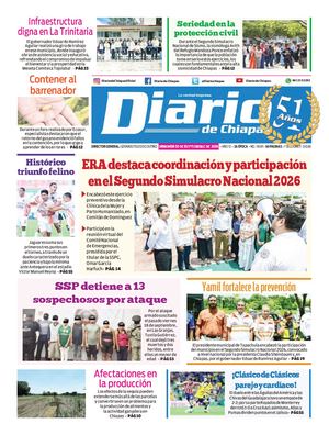 Portada Domingo 20 De Septiembre De 2026