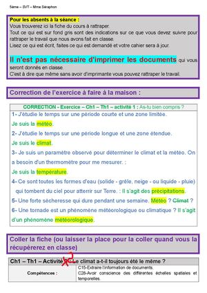 5 Ch1 A2 Ordre Cours (Variations Climatiques)