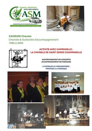 Guitariste Accompagnement Chorale 1985 A 2008