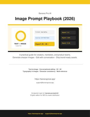 Banana Pro AI Image Prompt Playbook 2026
