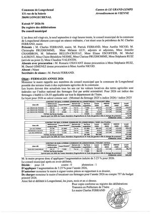 2026 56 Fermages 2026