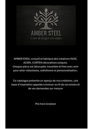 Catalague En Ligne Amber Steel Conçoit Et Fabrique Des Créations Inox