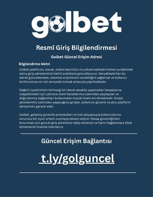 Golbet Güncel Erişim Adresi
