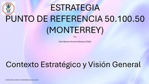 Presentación Ejecutiva Estrategia Punto Referencia 50 100 50 Iniciativas 22 Versión 20 09 2026 por Raul Alberto Peniche Mendoza 2026