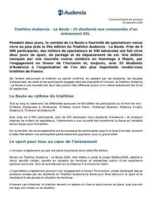 Le Triathlon Audencia La Baule Fait Une Nouvelle Fois Le Plein Avec 9 000 Participants