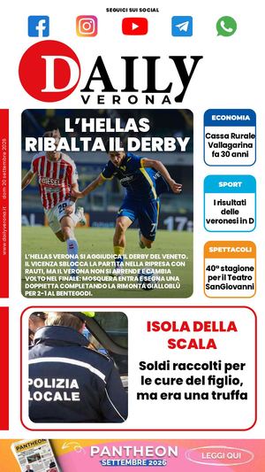 Daily Verona 20 Settembre 2026