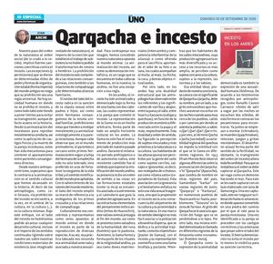 2026 09 20 Diario Uno 10 Qarqacha E Incesto