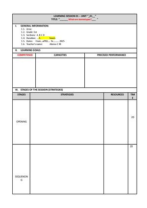 Lesson Plan