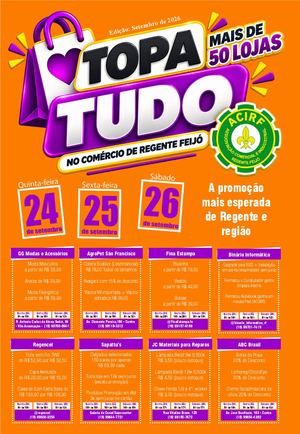 Topa Tudo - Setembro de 2026