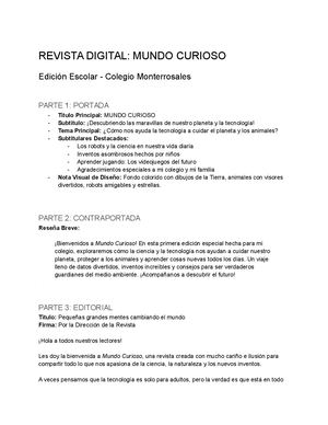 Revista Digital Mundo Curioso