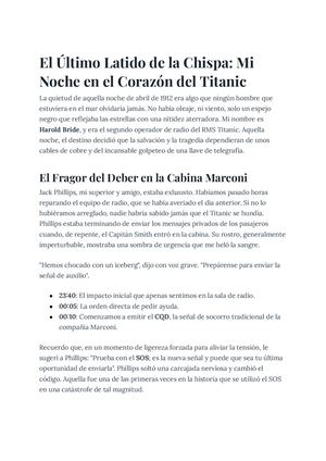 Testimonio Real De Harold Bride