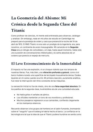 Testimonio Real De Lawrence Beesley