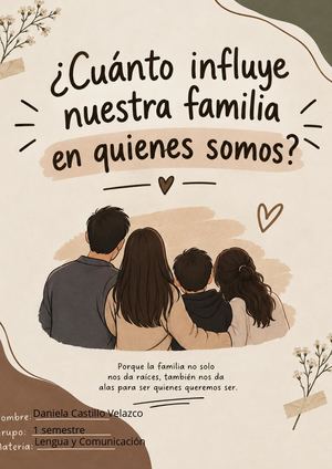 ¿Cuánto Influye Nuestra Familia En Quienes Somos