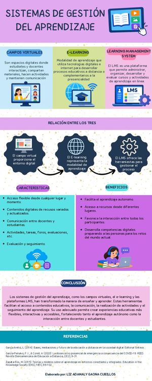 Infografía Sistemas De Gesión De Aprendizaje Liz Gaona
