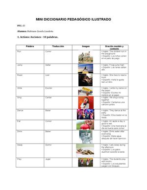Actividad 4 Mini Diccionario Pedagogico Ilustrado