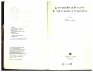 Leer Y Escribir En La Escuela