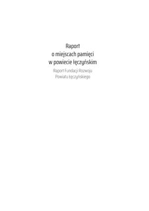 Raport 2022 Miejsca Pamięci