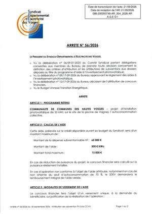 Arrete 56