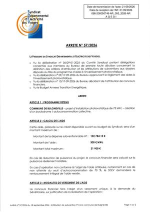 Arrete 57