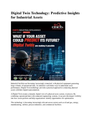 Digital Twin Technology: Transforming Industrial Asset Management