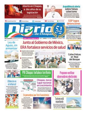 Portada, Lunes 21 De Septiembre De 2026
