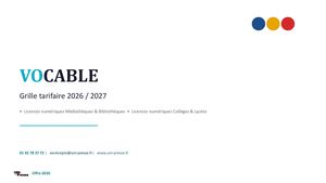 Licence numérique VOCABLE