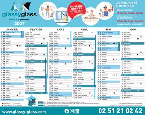 Calendrier Glassy Glass 2026