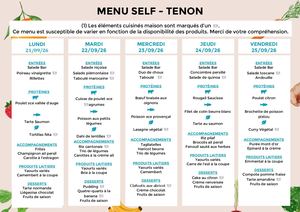 Menu Self Tnn (Semaine 1) Copie